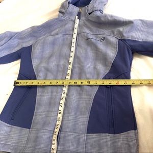 Free country purple coat with removable zip hood